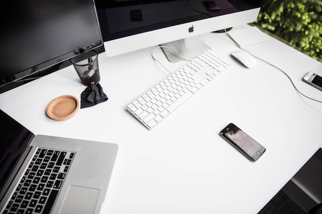 Computer workstation representing offshore IT help desk and technical support services